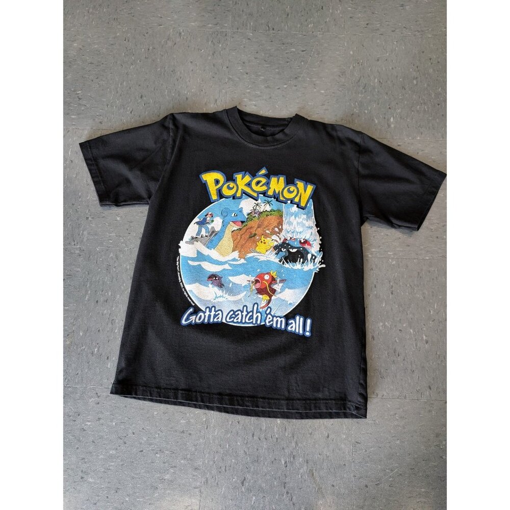 ShaneJag Pokemon "The Big Fish" T-Shirt Black Large Like new